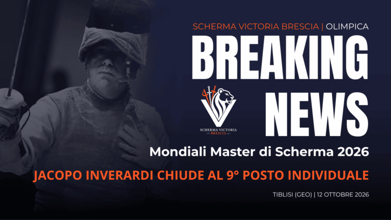 Mondiali Master 2026: Jacopo Inverardi chiude al 9° posto nel Fioretto Maschile